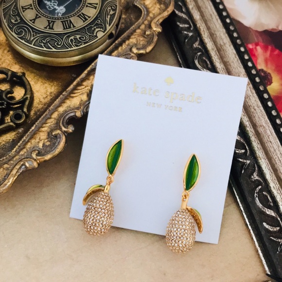 KATE SPADE • Picnic Perfect Lemon Drop Earrings - Picture 4 of 4